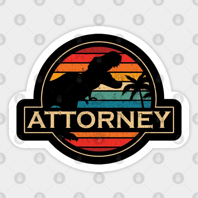 Attorney Dinosaur Sticker by SusanFields